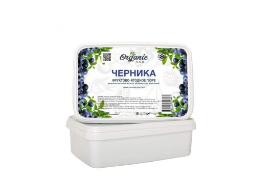 Пюре Organic-bar черника 1 кг замороженное