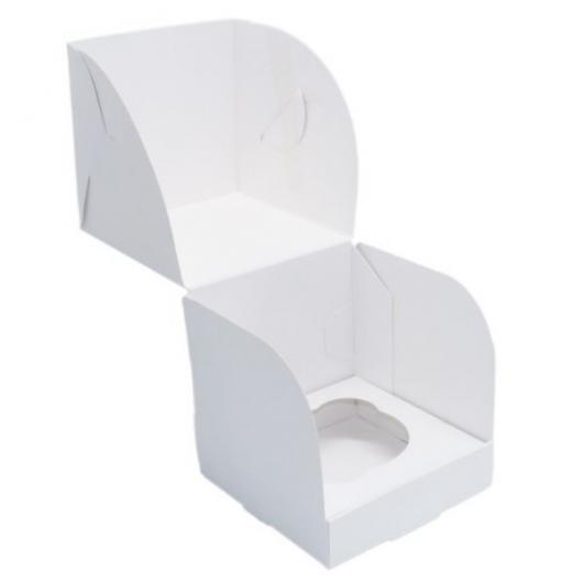 Коробка на 1 капкейк белая 