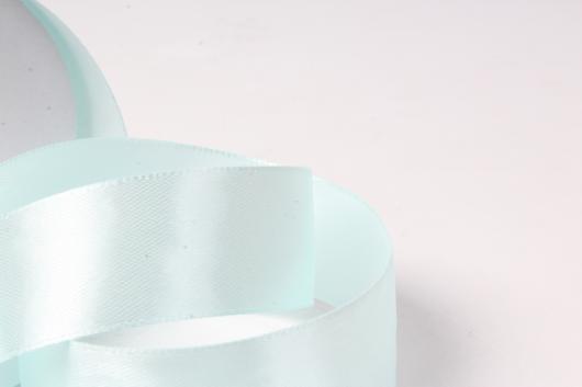 Лента атласная 2,5 см нежно-голубая, 23 м