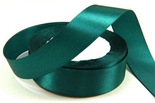 Лента атласная 2,5 см изумруд 125