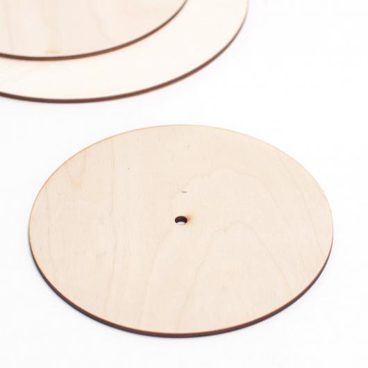 Деревянная подложка для торта 42 см с отверстием усиленная 10 мм