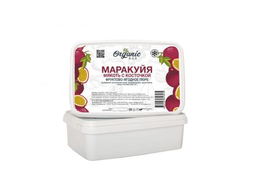 Пюре Organic-bar маракуйя с косточкой 0,2 кг замороженное