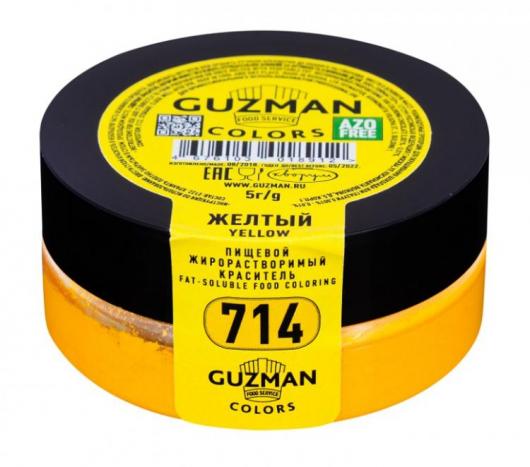 Краситель GUZMAN №714 жирорастворимый желтый 5гр