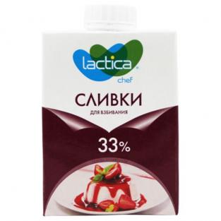 Сливки «Lactica» 33%, 0,5 мл