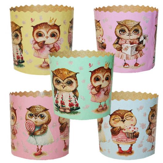 Форма бумажная СОВУШКИ d60xh45мм