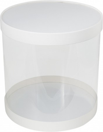 Коробка для торта ТУБУС 220х220 см белая