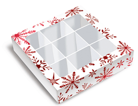 Коробка для конфет «Метелица», 13,8 х 13,8 х 3,8 см (9)